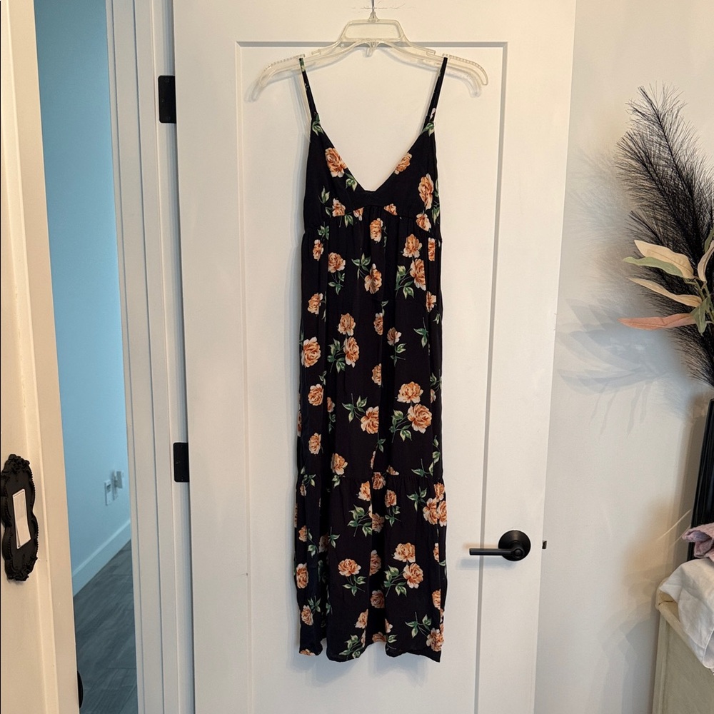 Floral Navy Maxi Dress